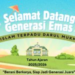 Banner Ucapan Selamat Datang Peserta Didik Baru Ilustratif Biru dan Hijau (1)-min